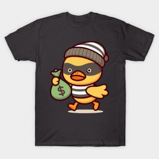 funny robber duck T-Shirt